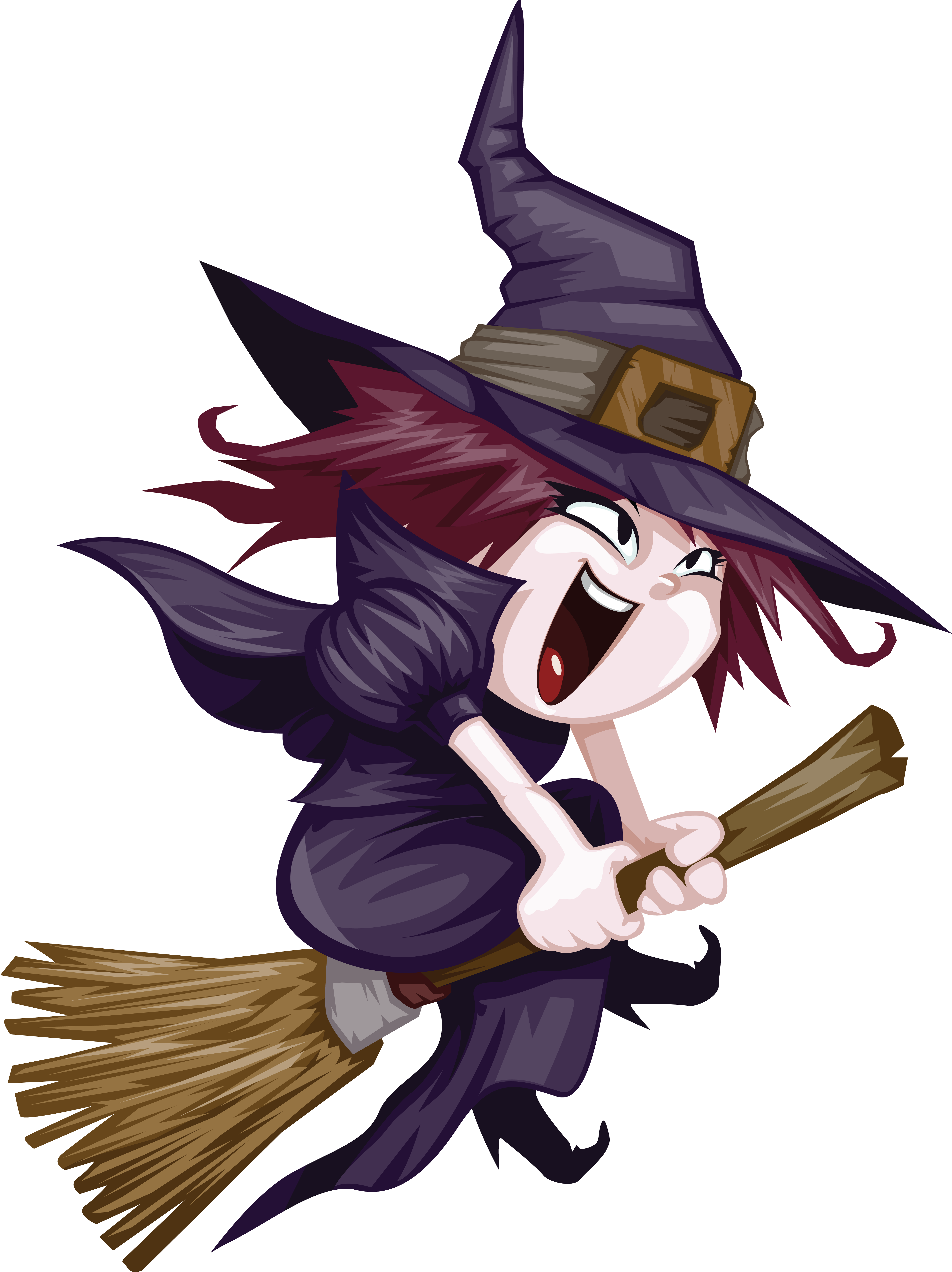 Witch Png - Witch On A Broomstick (4890x6544)