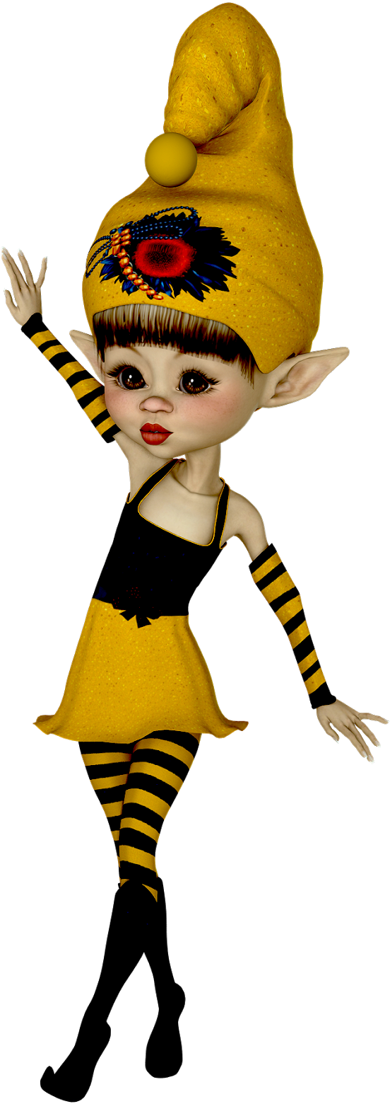 Clip Art, Gnomes, Pixies, Elves, Cookies, Troll Dolls, - Costume Hat (1014x1600)