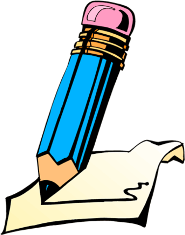 Exam Preparation - Writing Clipart (377x480)