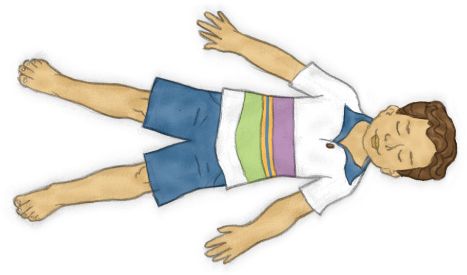 Resting Pose Pretend To A Mermaid Taking A Rest On - Kids Yoga Resting Pose (1024x597)