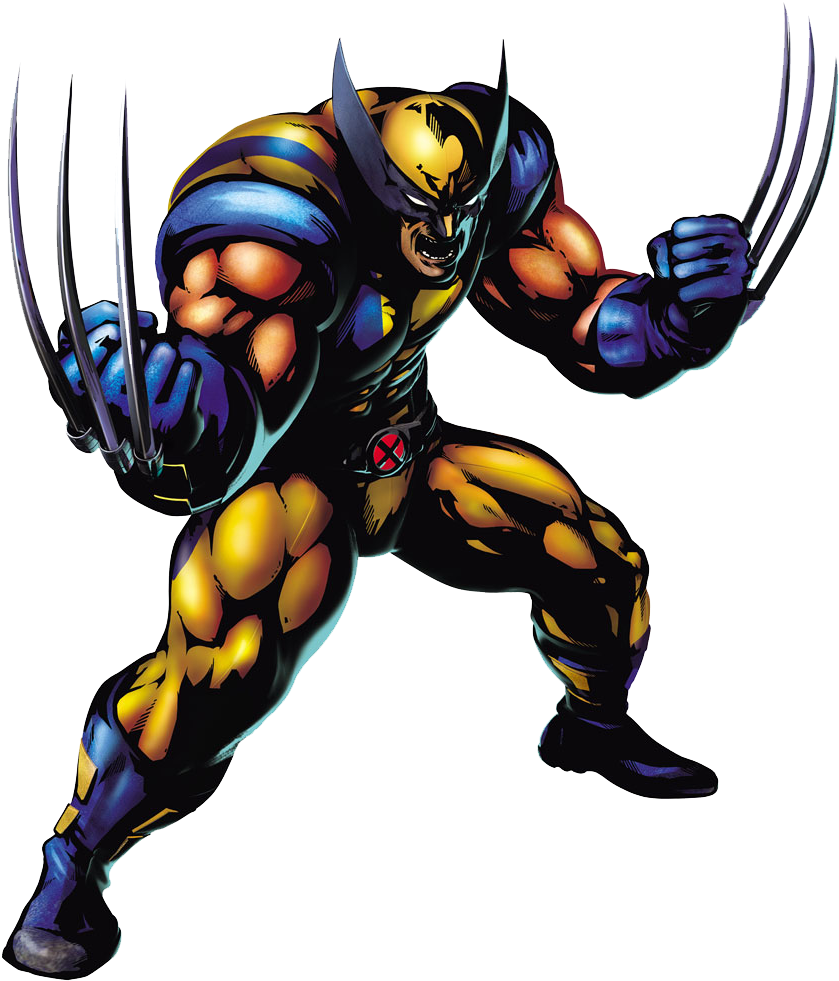 Wolverine Png Transparent Images - Marvel Vs Capcom 3 Wolverine (870x1000)