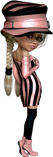 Sweet Little 3dart - Doll (299x640)