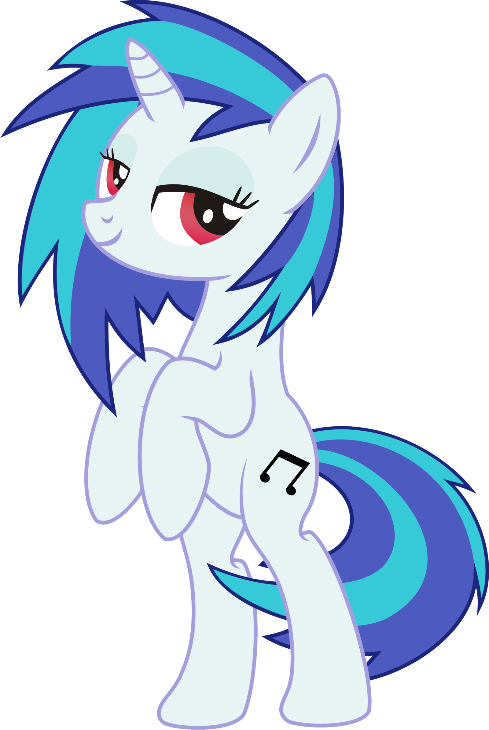 Vectors Of Vinyl Scratch On - Mlp Naked Vinyl Scratch (1600x2387)