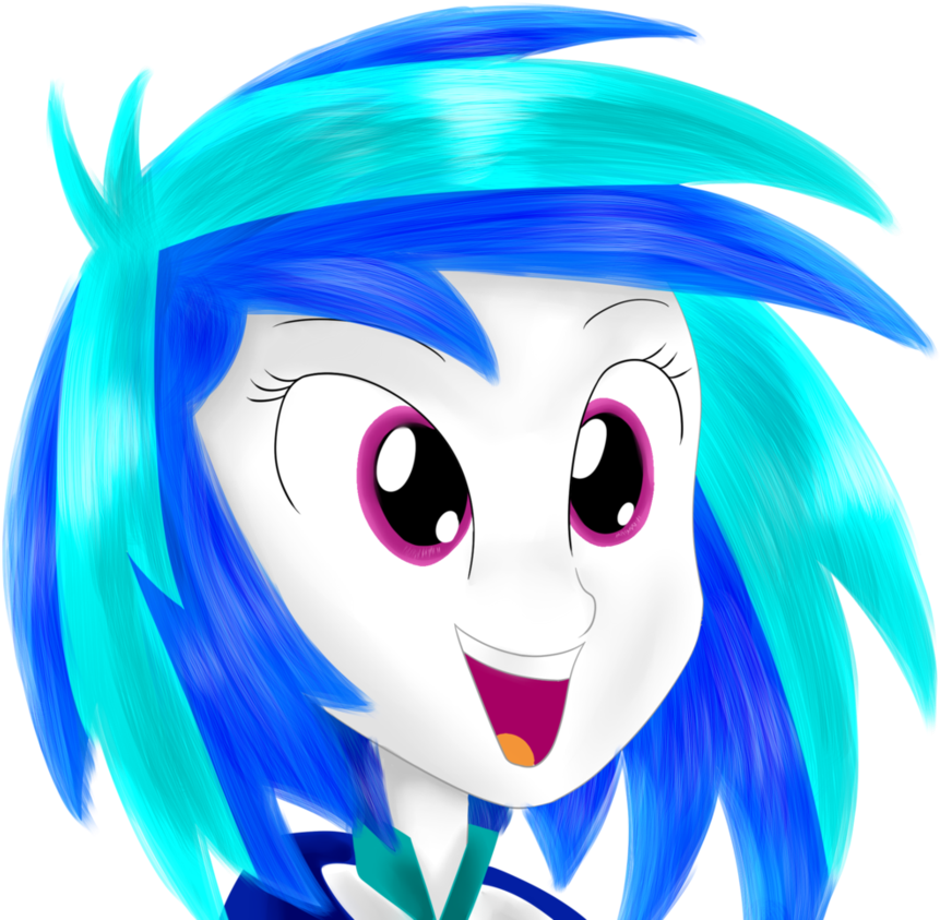 Happy Equestria Girl Vinyl Scratch By Dragonfoorm - My Little Pony: Equestria Girls (894x894)