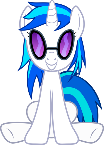 Happy Scratch Vector By Kyrospawn - Happy Mlp Vinyl Scratch (400x555)