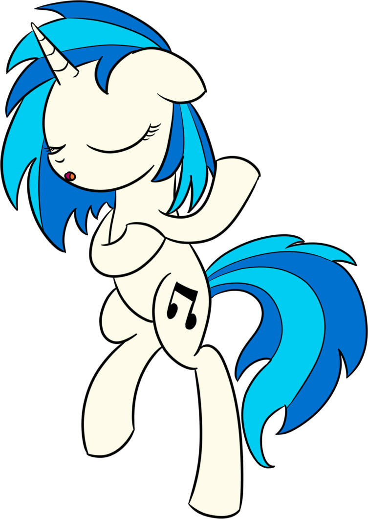 Vinyl Scratch Sleeping Peacefully By Datapony - Phonograph Record (753x1061)
