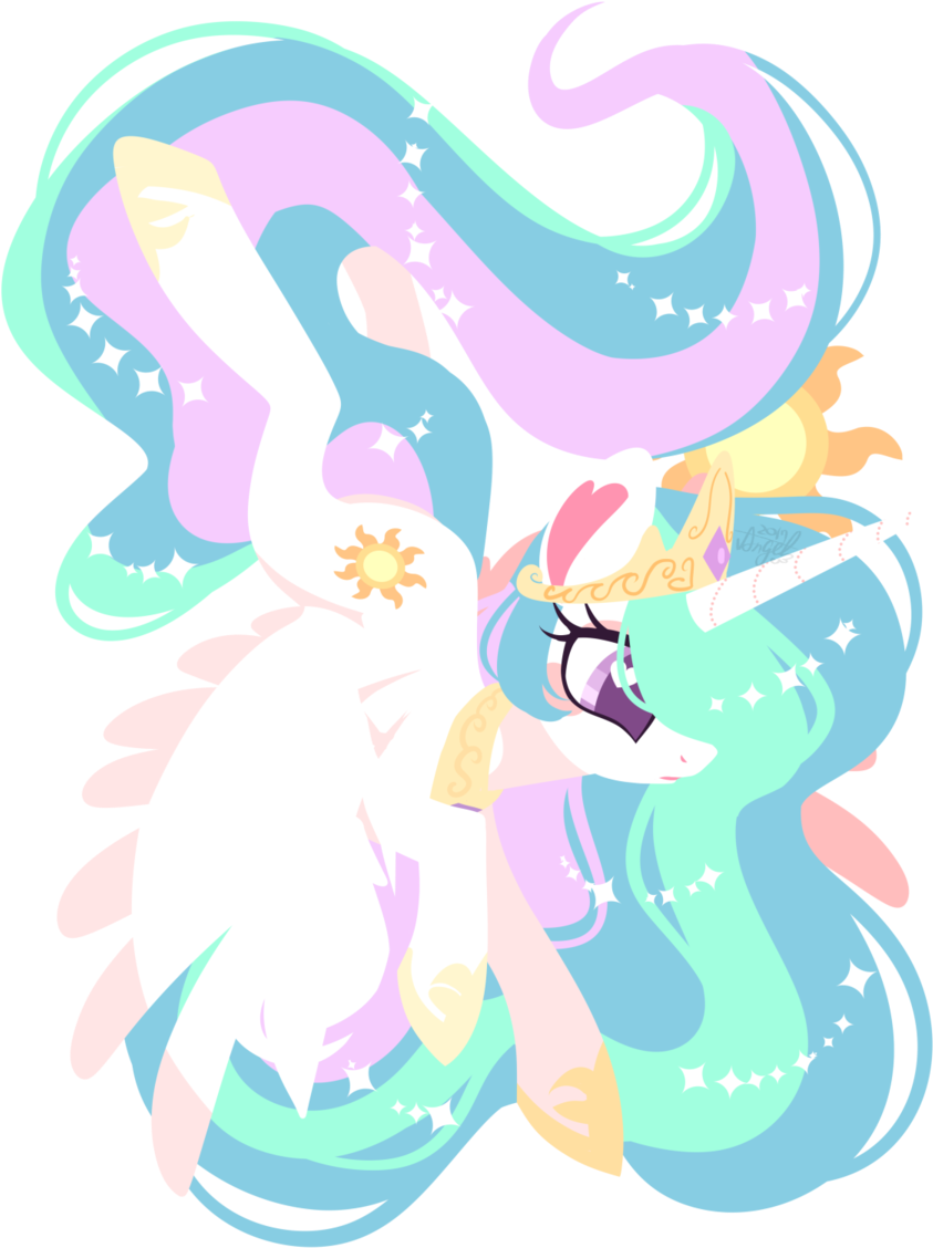 Snow Angel, Crown, Cutie Mark, Female, Horseshoes, - Princess Celestia (900x1277)