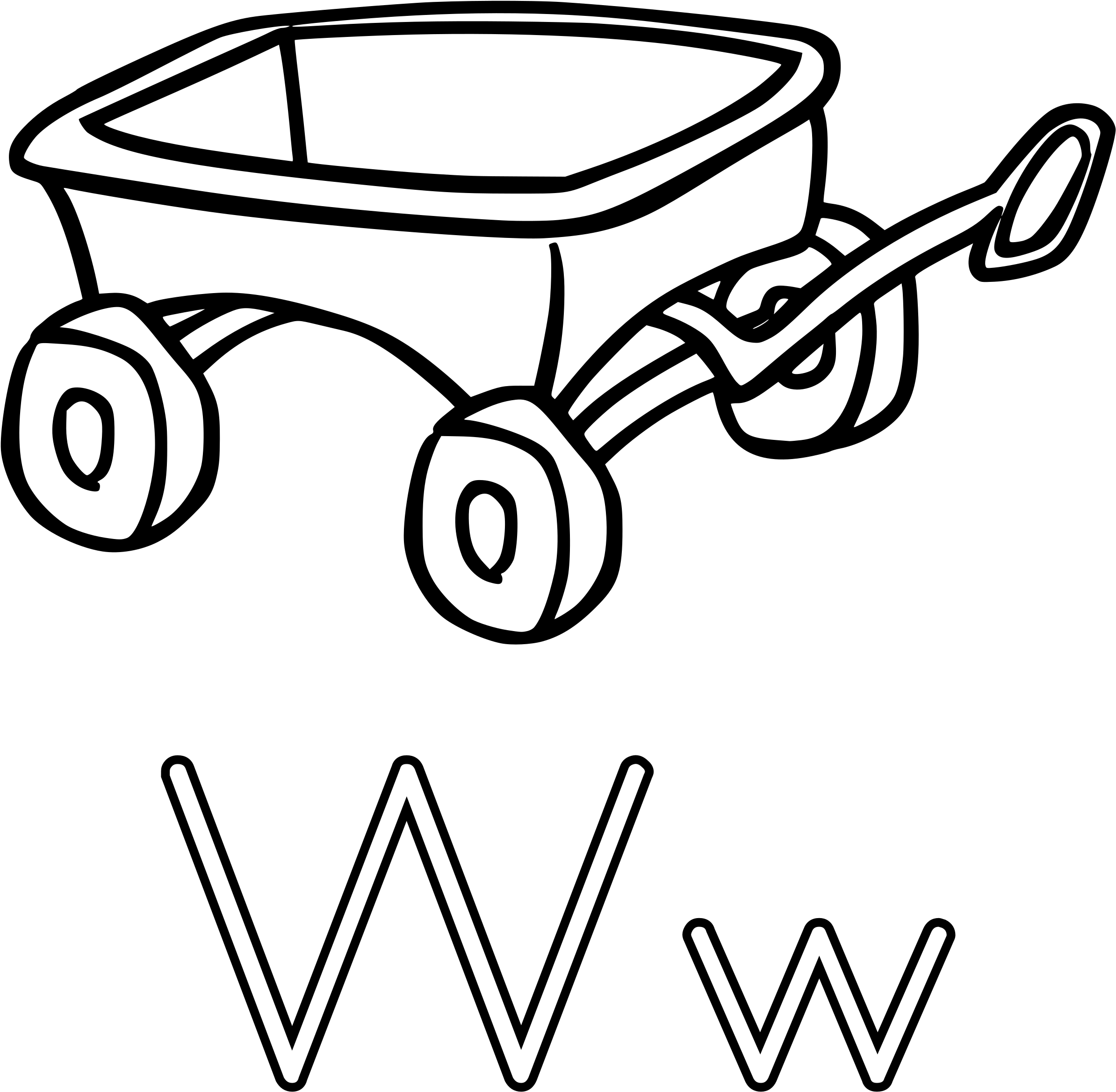This Free Icons Png Design Of W Is For Wagon - Wagon Black And White (2400x2349)