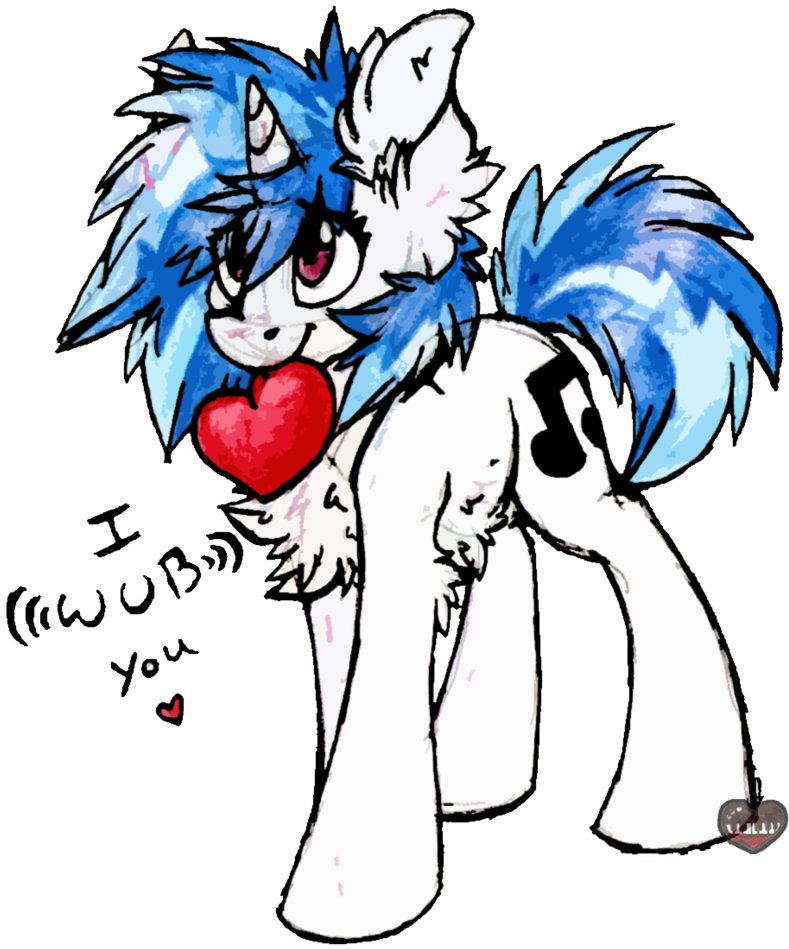 Vinyl Scratch Valentine By Iroxykun - Cartoon (817x977)