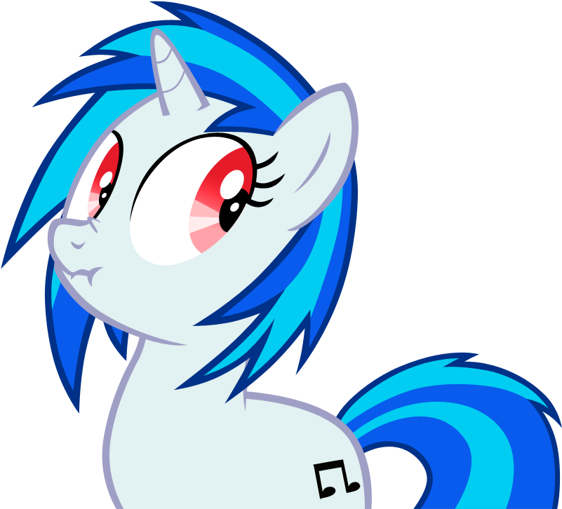 Liar Scratch, No Glasses By Necromanteion - Vinyl Scratch Pony (800x800)