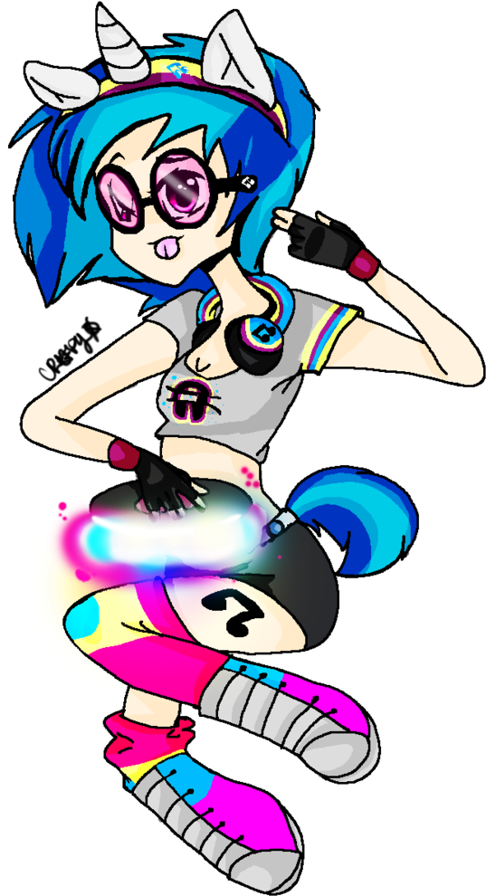 Vinyl Scratch By Creepyclassic - Cartoon (757x1055)