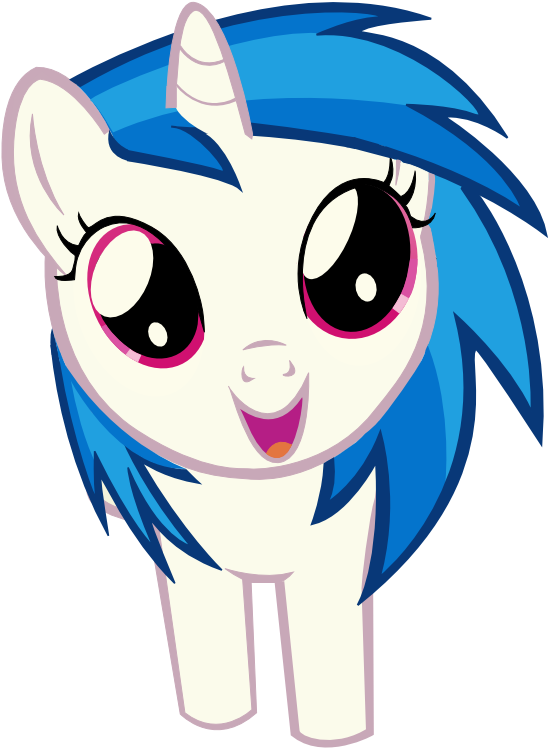 Vinyl Scratch Filly By Pineapplesurfermoon - Icon (744x1052)