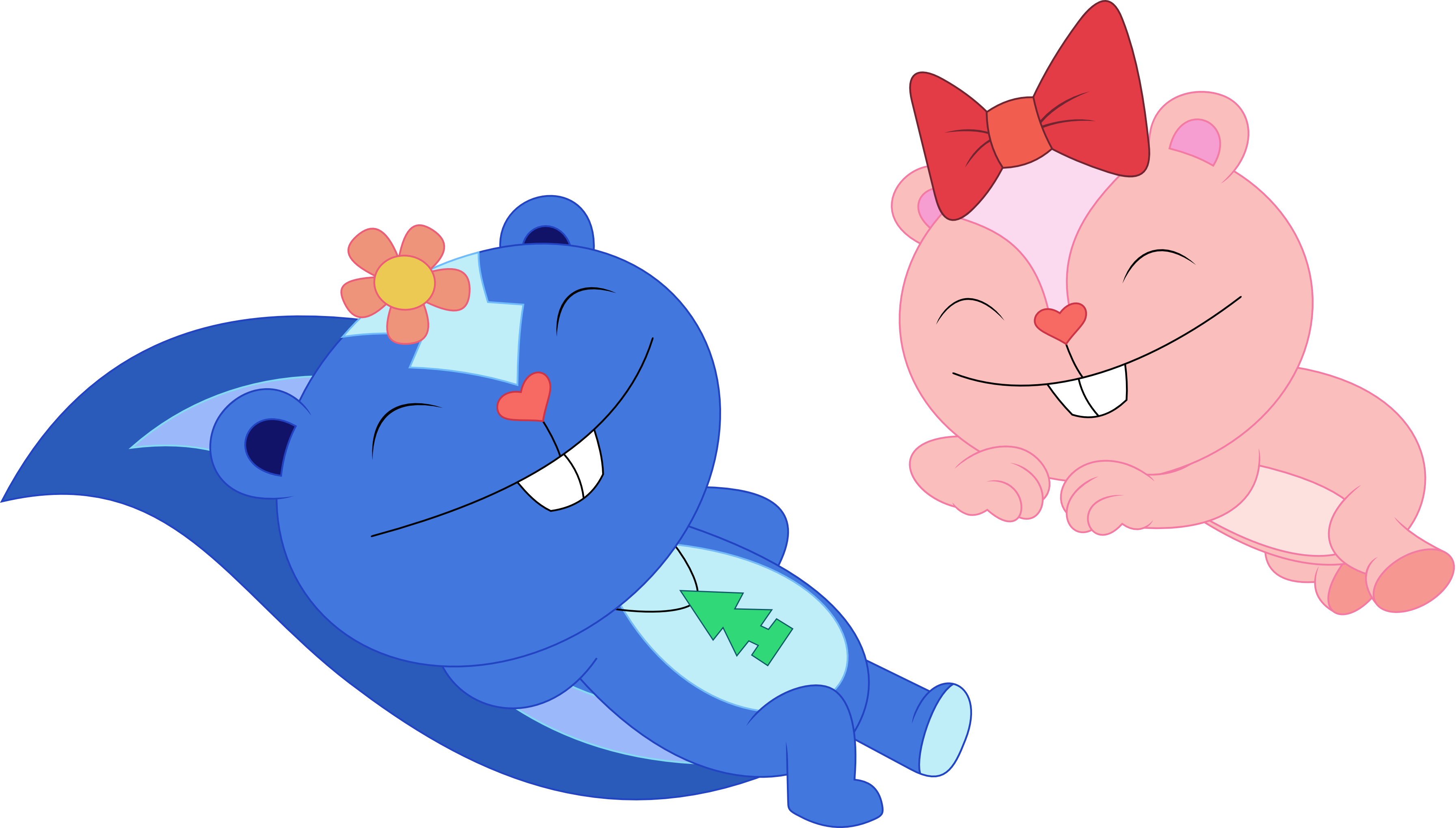 A Skunk And Chipmunk Basking Together By Porygon2z - Skunk And Chipmunk (3586x2041)