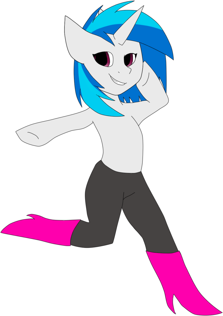 Vinyl Scratch With Mettaton Legs By Animatronicdinosaur - Phonograph Record (752x1063)