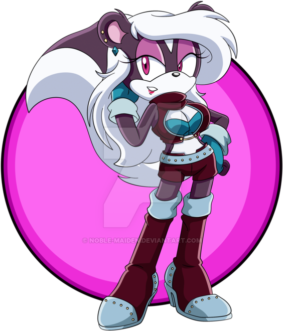 Chloe The Skunk By Noble-maiden - Mobian Skunk (600x689)