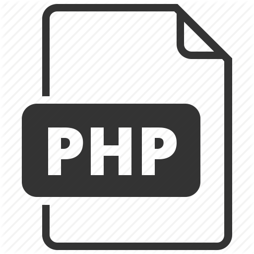 White Logo Php Icon - Sign (512x512)