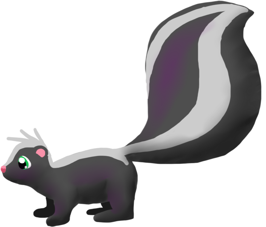 Zorrillo Cola Larga By Alvro - Clip Art Zorrino (999x799)