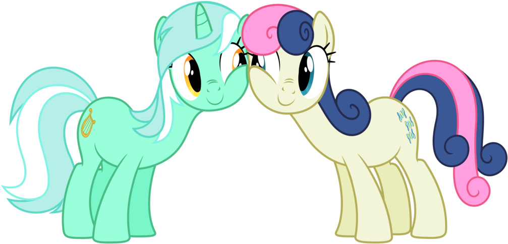 Skunk Clipart Mlp - Lyra And Bon Bon (1024x501)