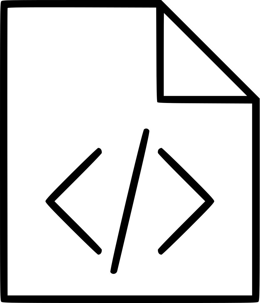 Code Codefile Coding File Html Webfile Svg Png Icon - Triangle (841x980)