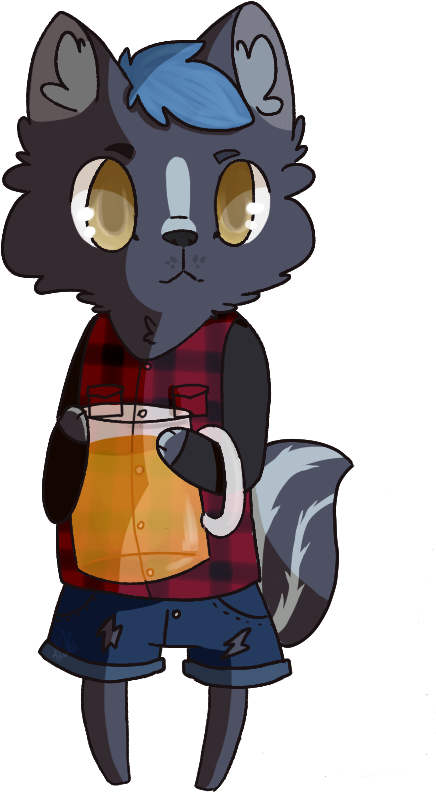 Chibi Skunk - Cartoon (600x800)