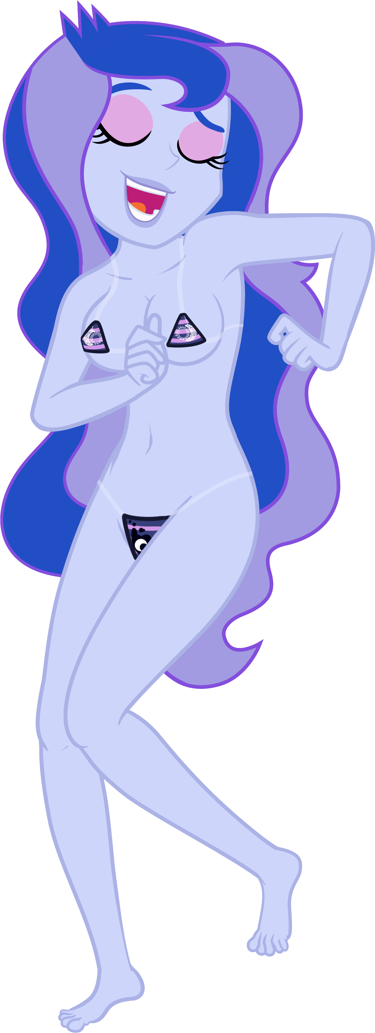 Vice Principal Luna Vector - Vice Principal Luna And Principal Celestia (1289x3585)