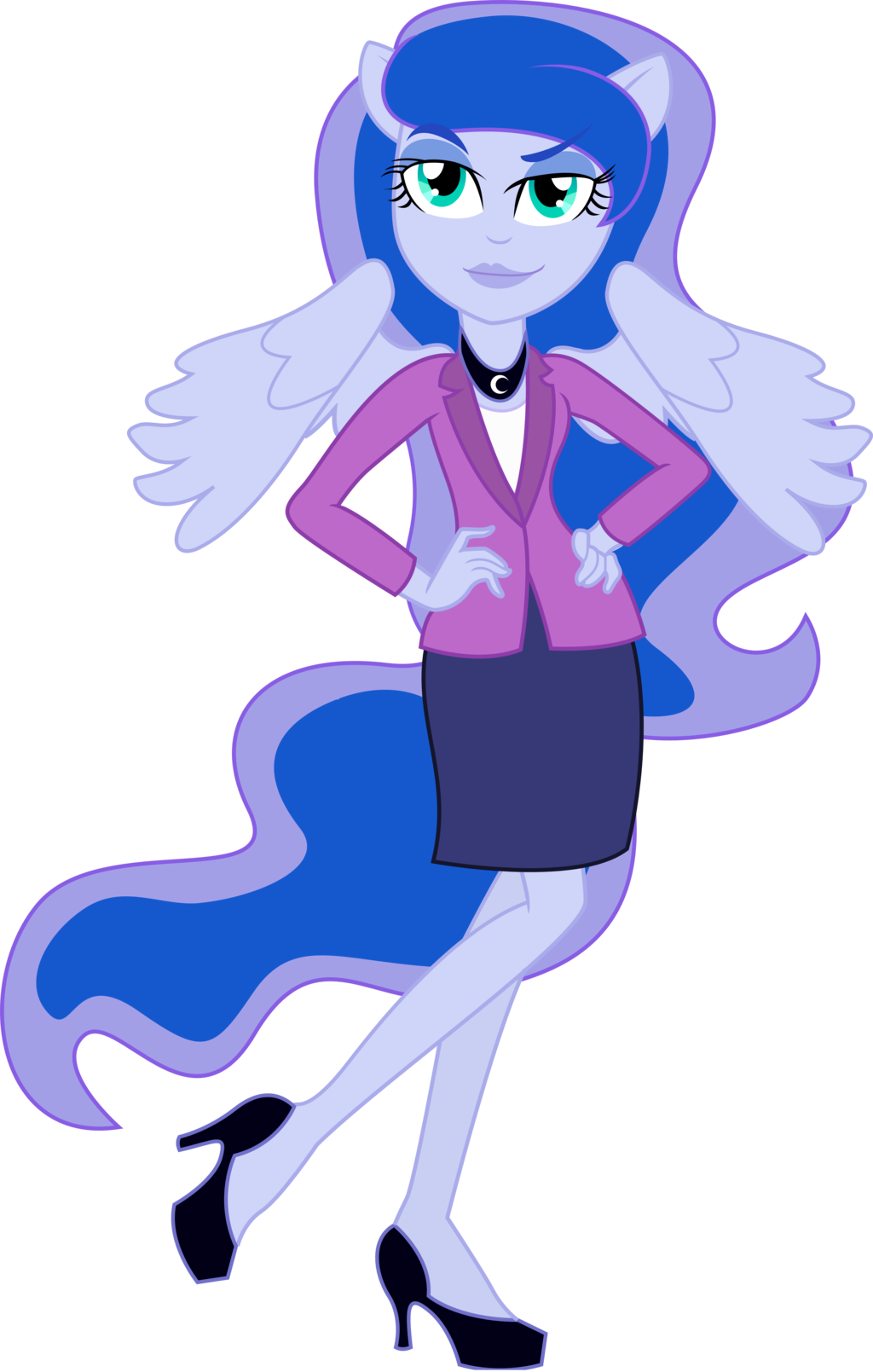 Vice Principal Luna By Theshadowstone - Equestria Girls Luna Wings (1024x1609)