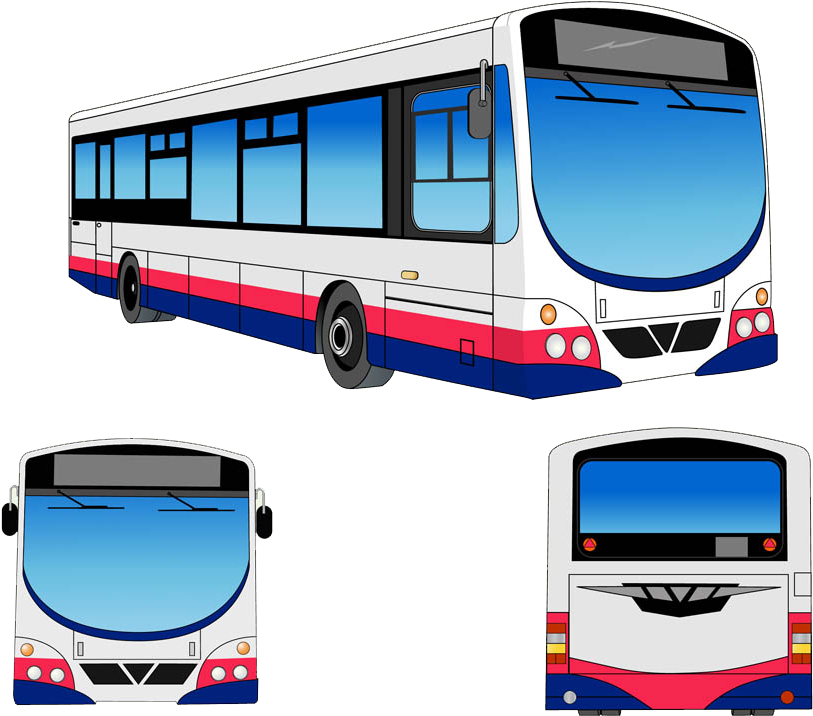 Transit Bus Public Transport Clip Art - Vector Graphics (1024x765)