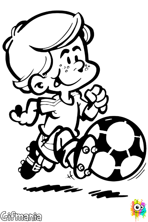 Kid Playing Soccer - Soccer Player (480x720)