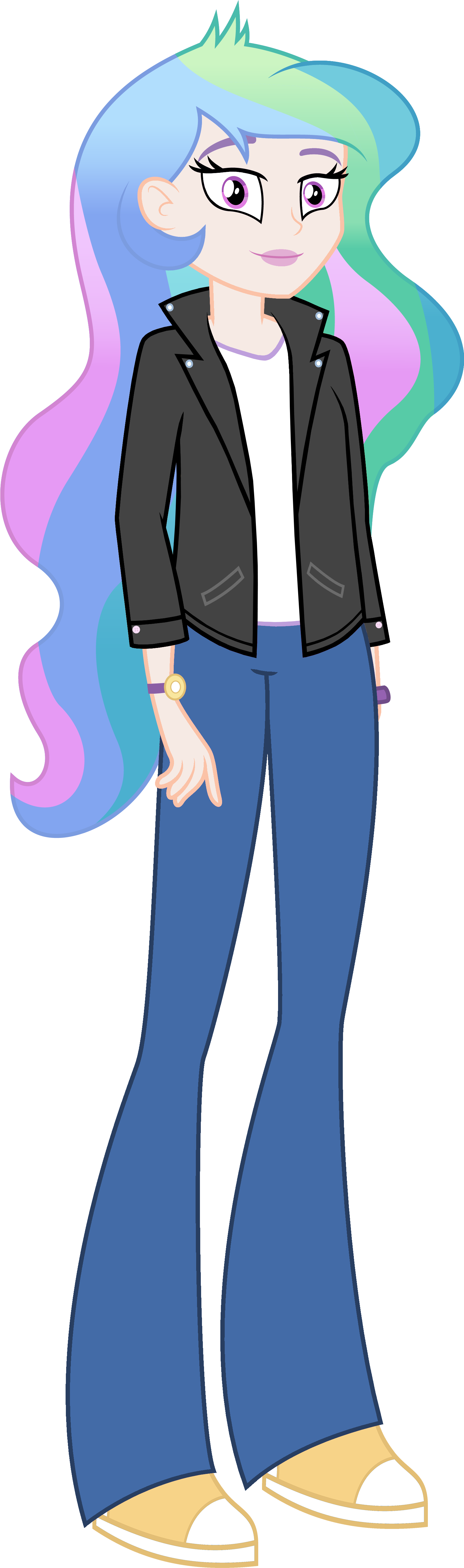 Vice Principal Luna Vector - Mlp Eqg Celestia (1702x5388)