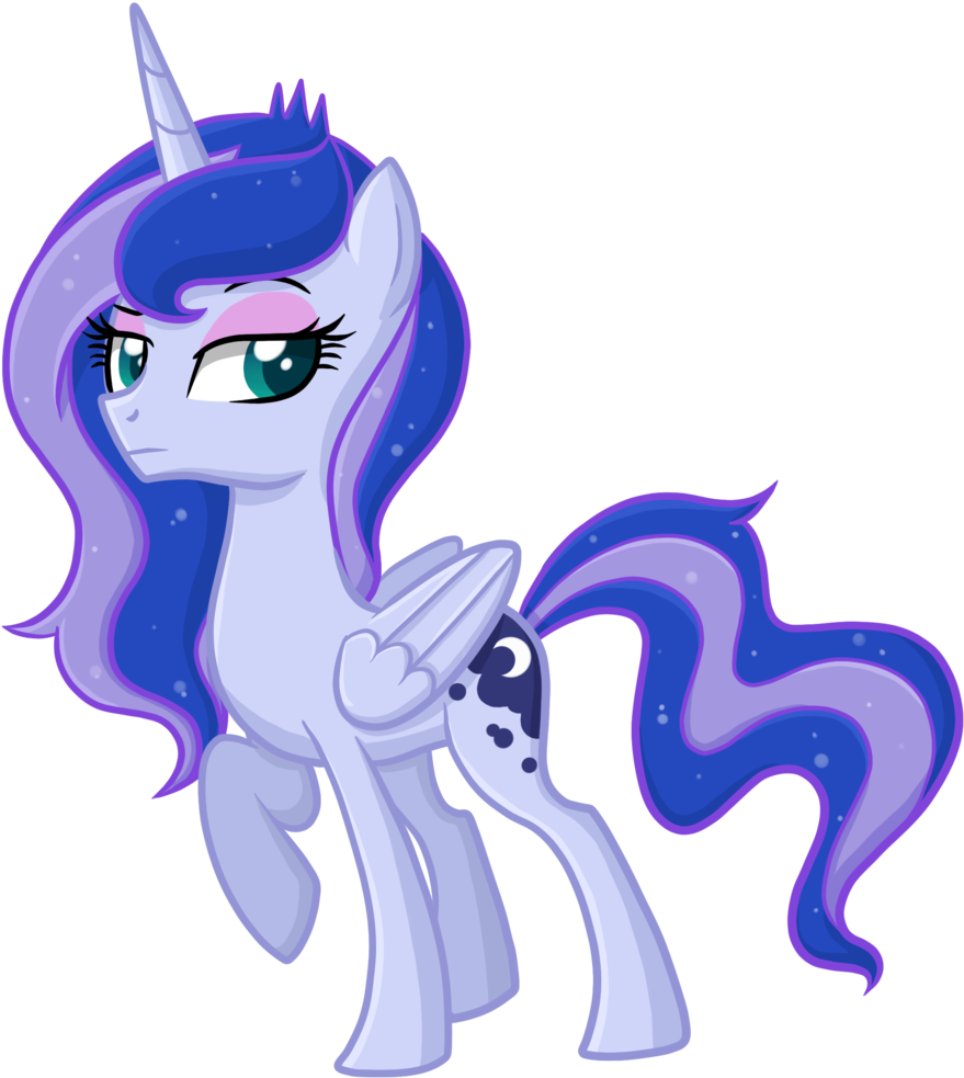 Thecheeseburger Equestria Girls Luna Pony Version By - Mlp Luna Equestria Girls (1024x1024)