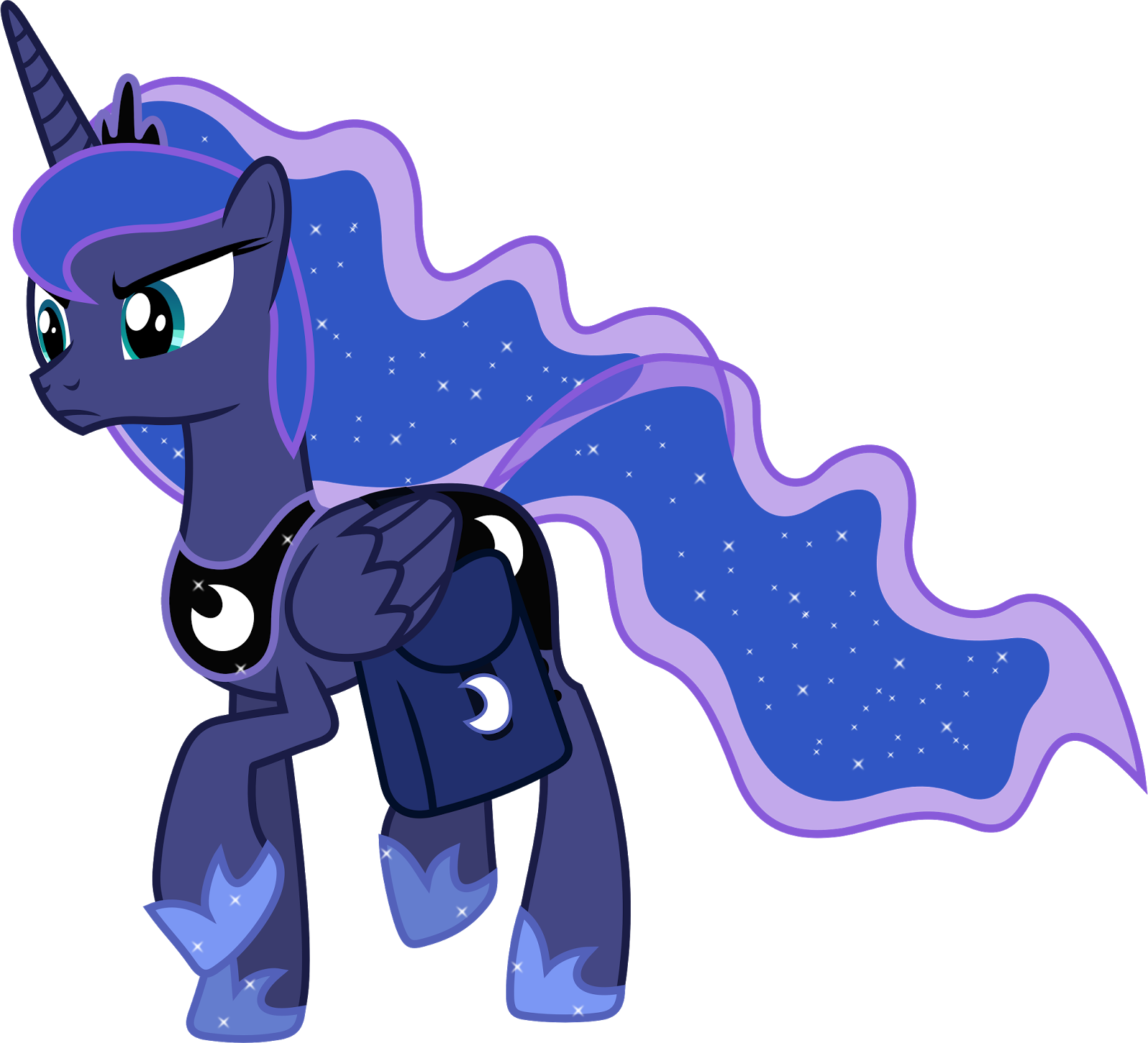 In The Alternate World Shown In My Little Pony - Mlp Princess Luna Mad (1600x1453)