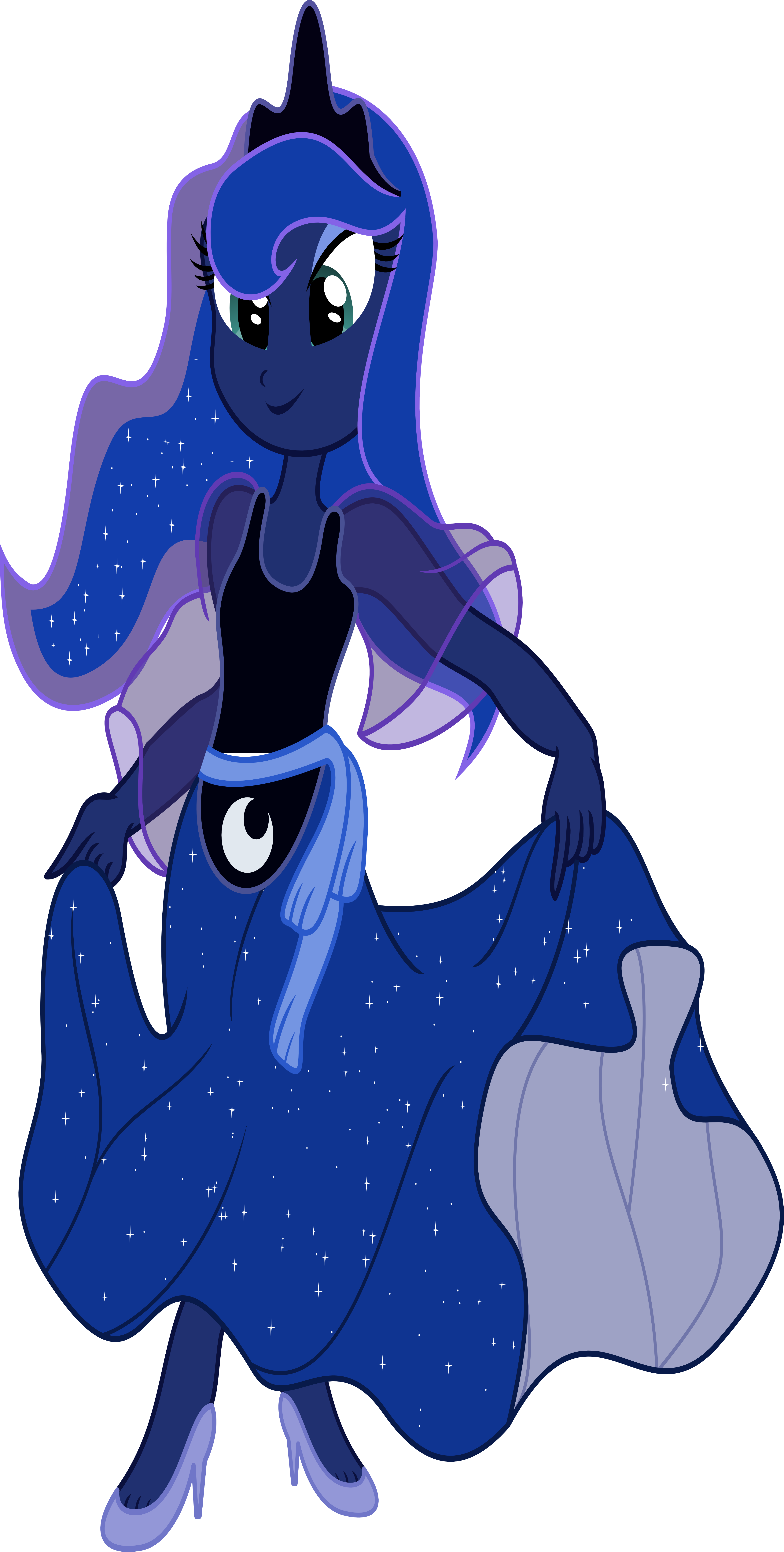 Equestria Girls Princess Luna By Vector-brony - Mlp Luna Equestria Girls (4133x8176)