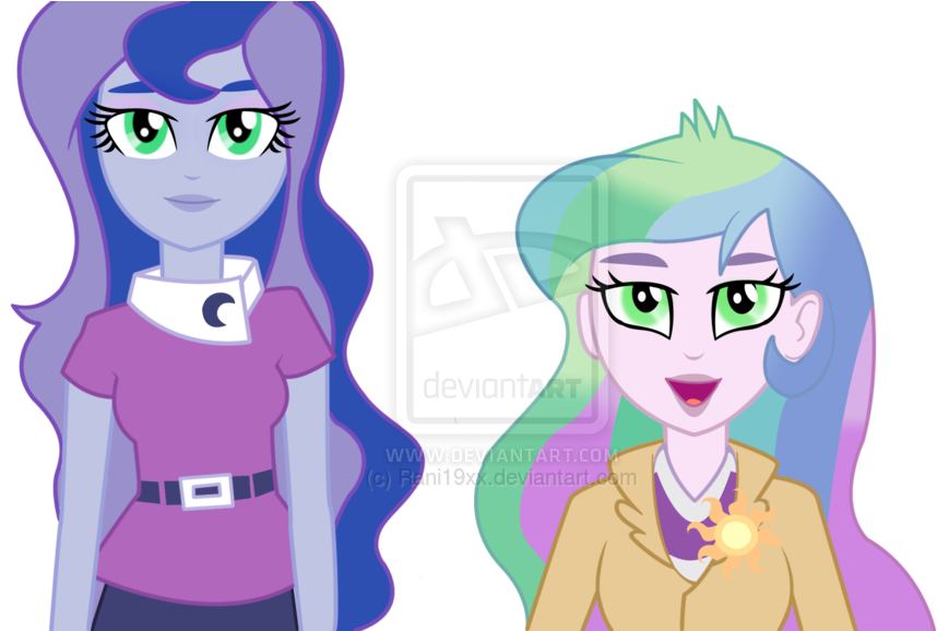 Equestria Girls Luna And Celestia Equestria Girls Celest - Mlp Eg Luna And Celestia (1024x577)