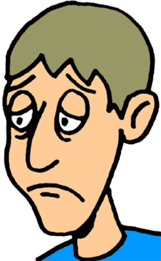 Emotional Clipart Sad Dad - Sad Clip Art (317x512)