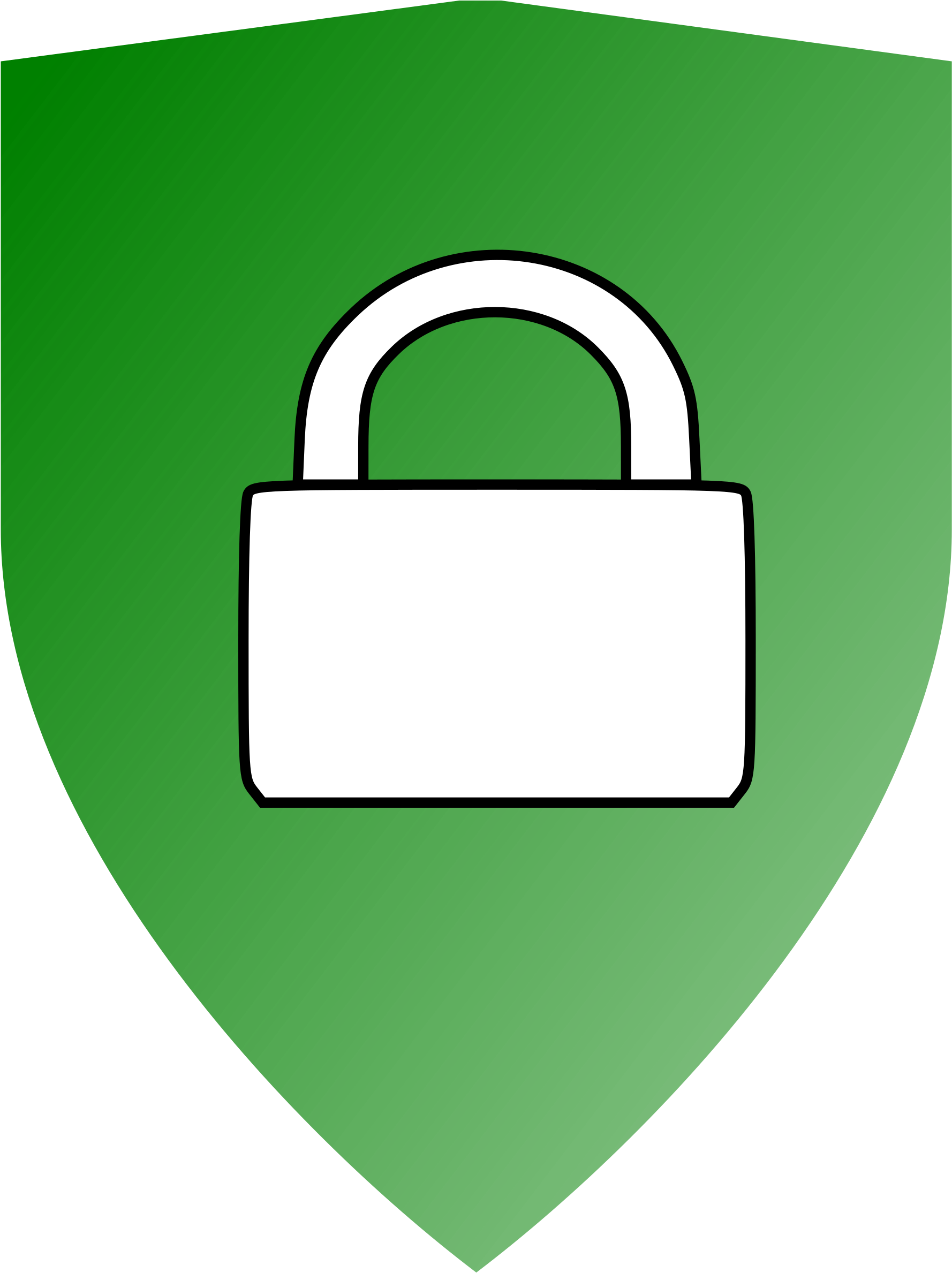 Security Shield Clipart Clip Art - Secured Lock (1800x2400)