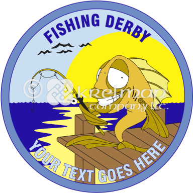 K1314 Fish Fishing - Cartoon (400x400)
