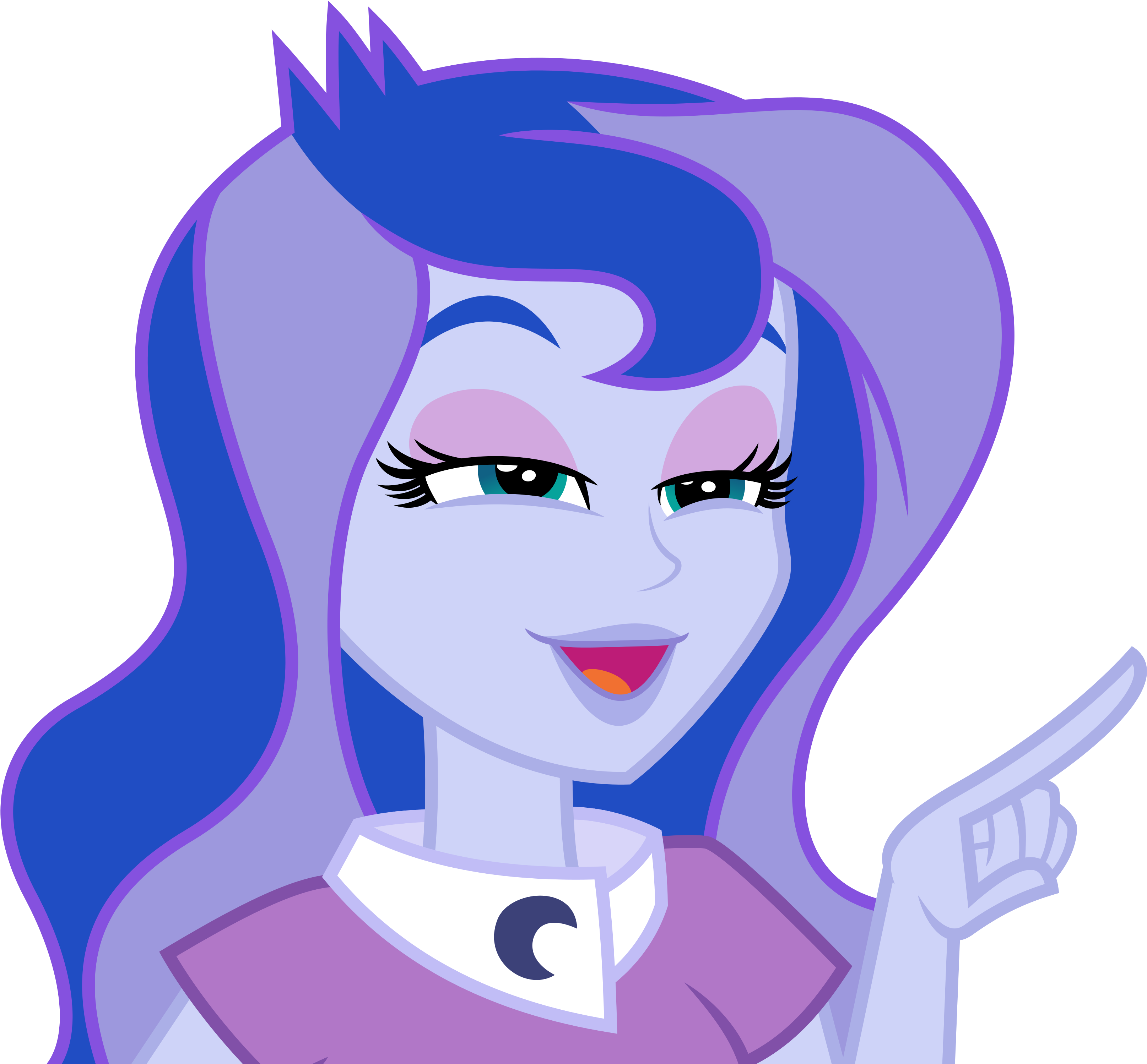 Equestria Girls Vice Principal Luna Vector Wwwimgkid - My Little Pony: Equestria Girls (3266x3000)