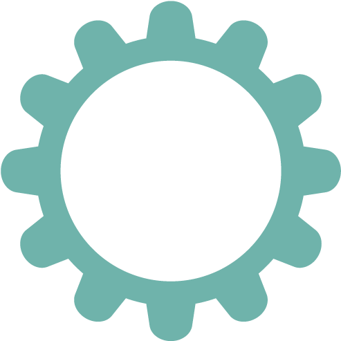 Wise Atlantic Gear Icon - Gear And Atom (500x500)