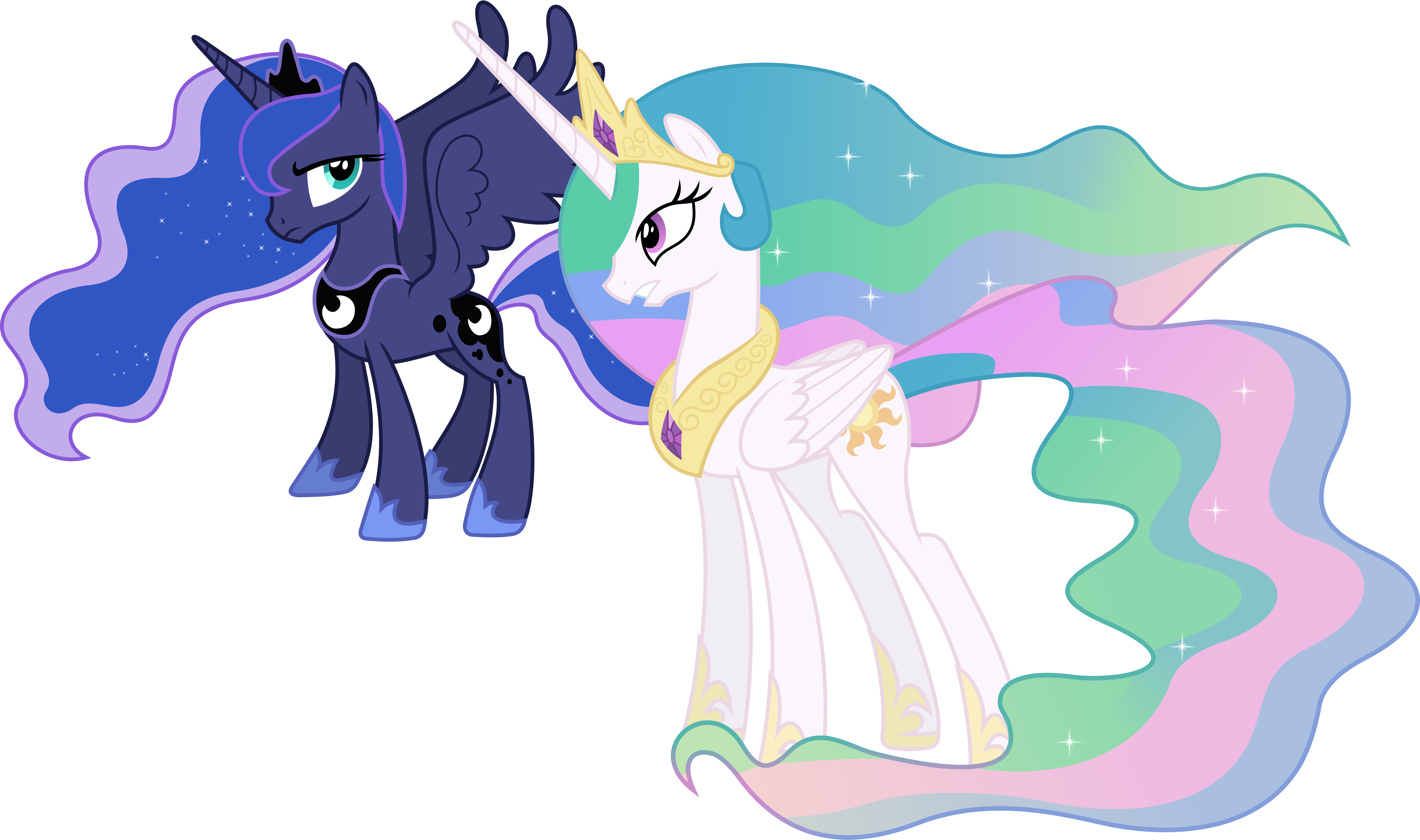 See - My Little Pony Princess Celestia And Luna (7150x4230)