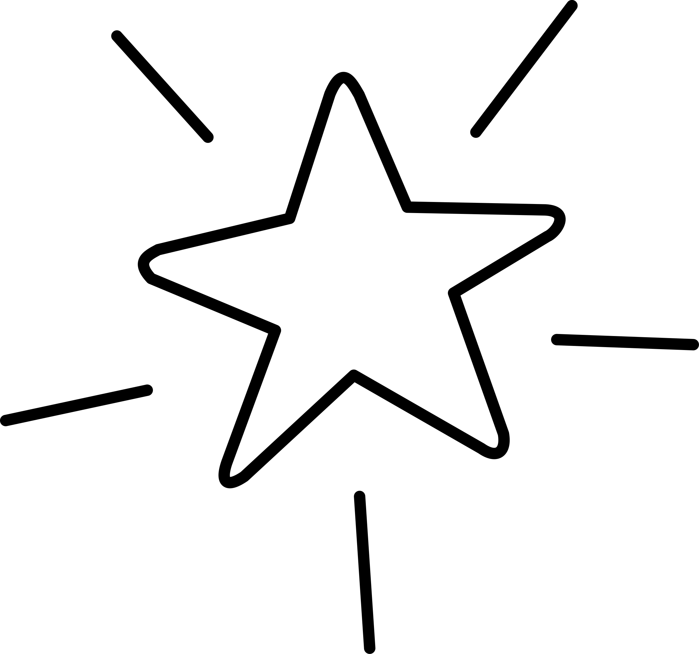 Big Image - Shining Star Clipart Black And White (2400x2244)
