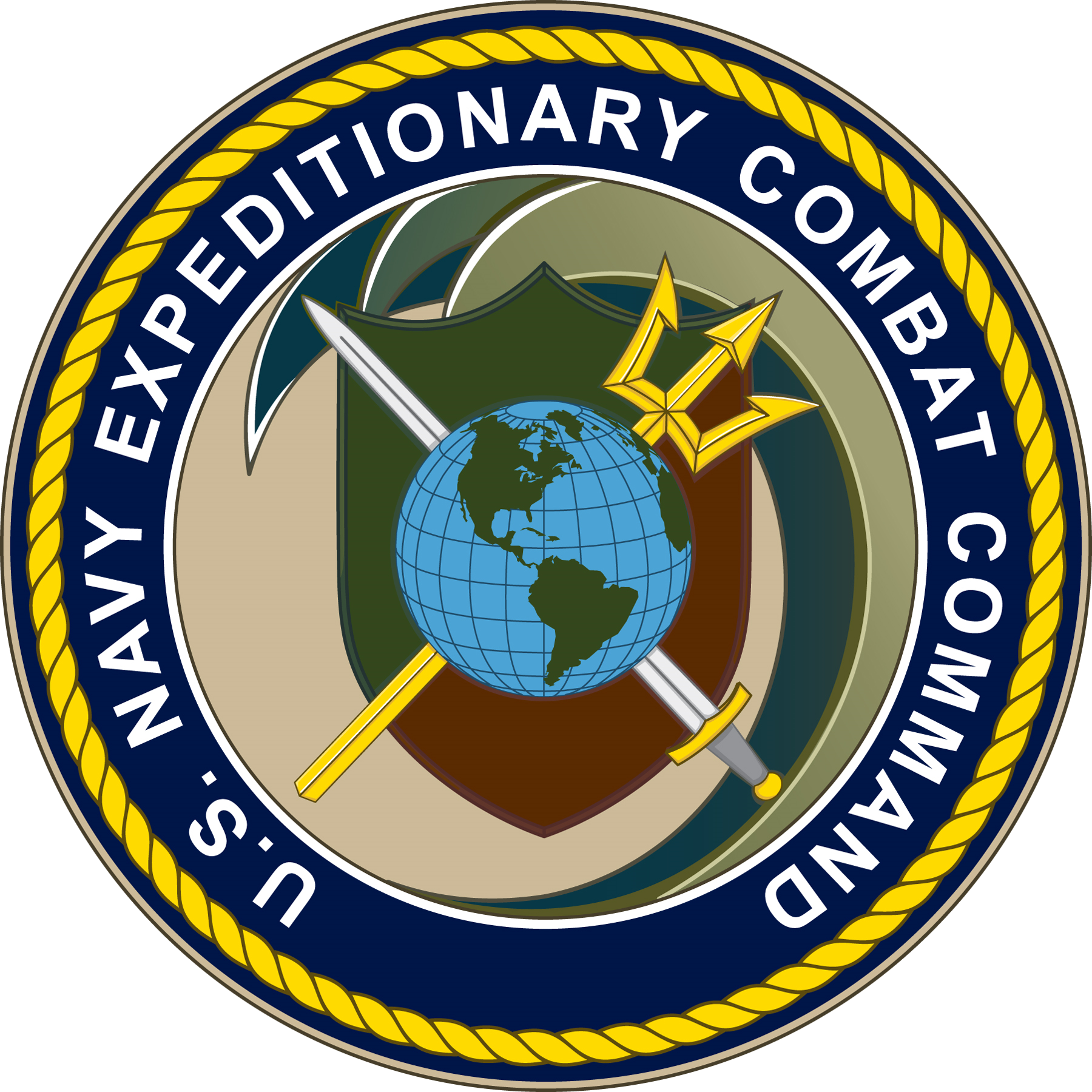Creative Military Logos Clip Art Medium Size - Naval Expeditionary Combat Command (1800x1800)
