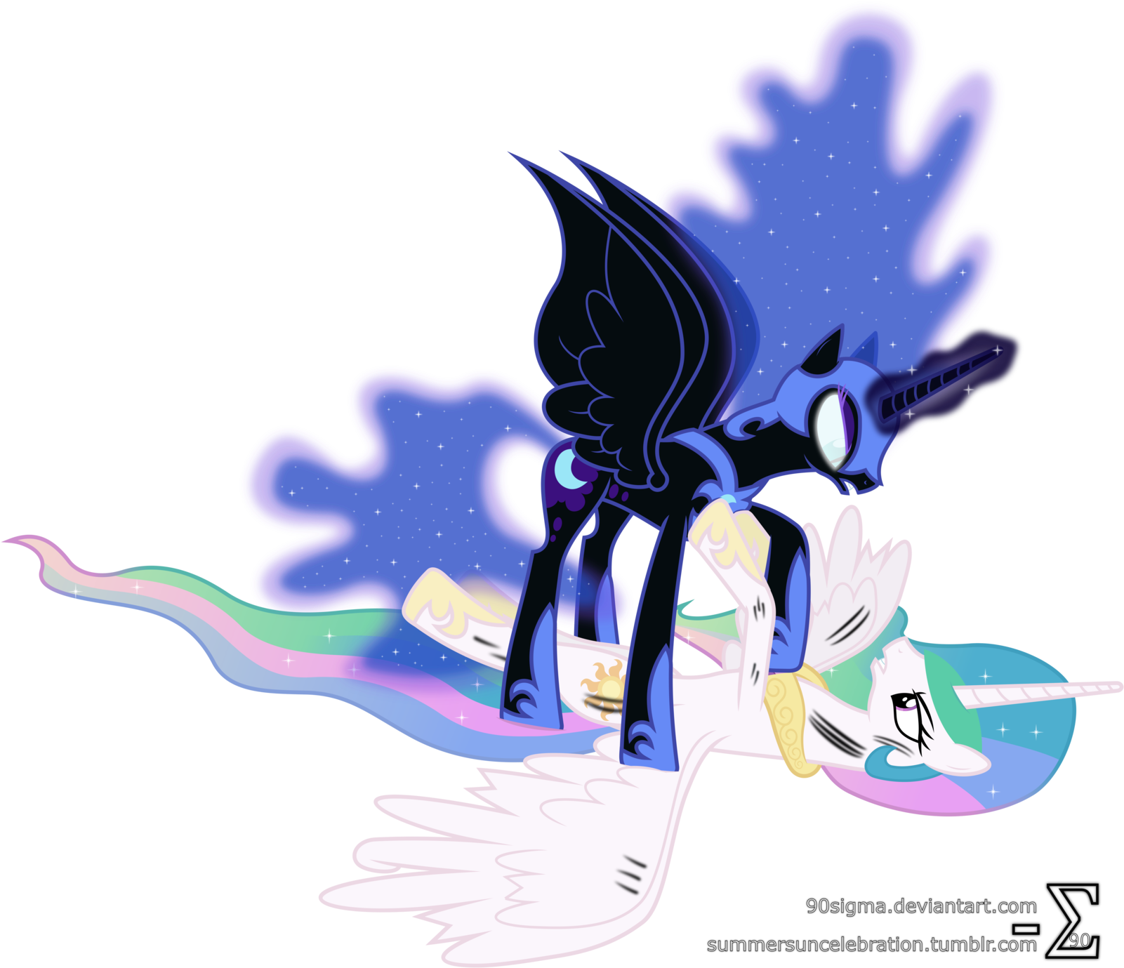 Princess Luna Angry - Angry Nightmare Moon (1600x1423)
