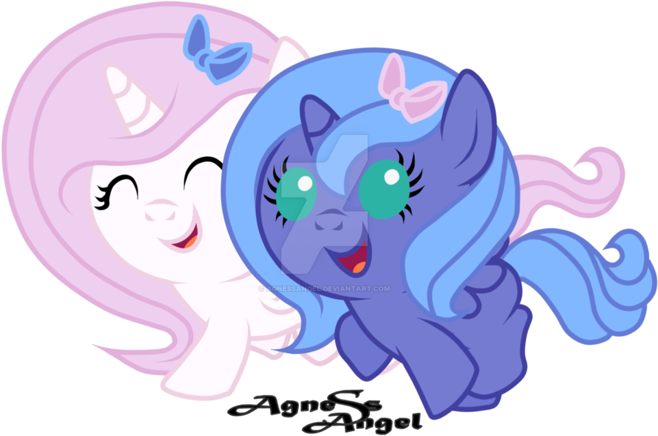 Baby Celestia And Luna By Agnessangel - Princess Celestia (1048x762)