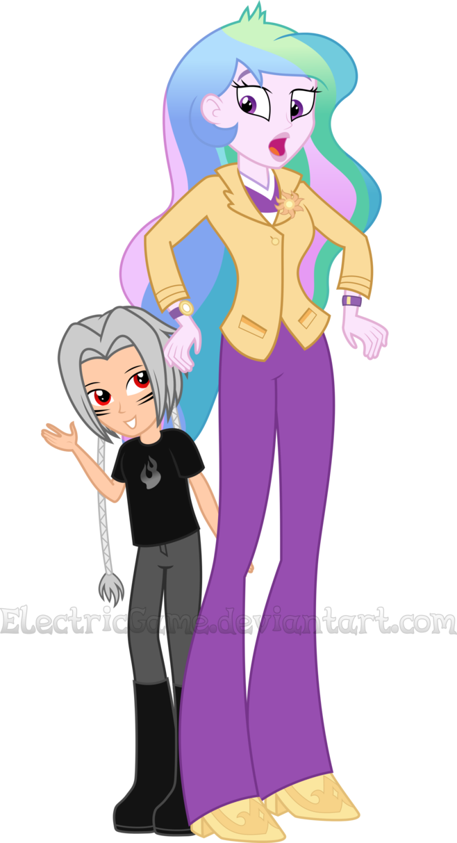 Vice Principal Luna Vector - Principal Celestia Vector (658x1213)