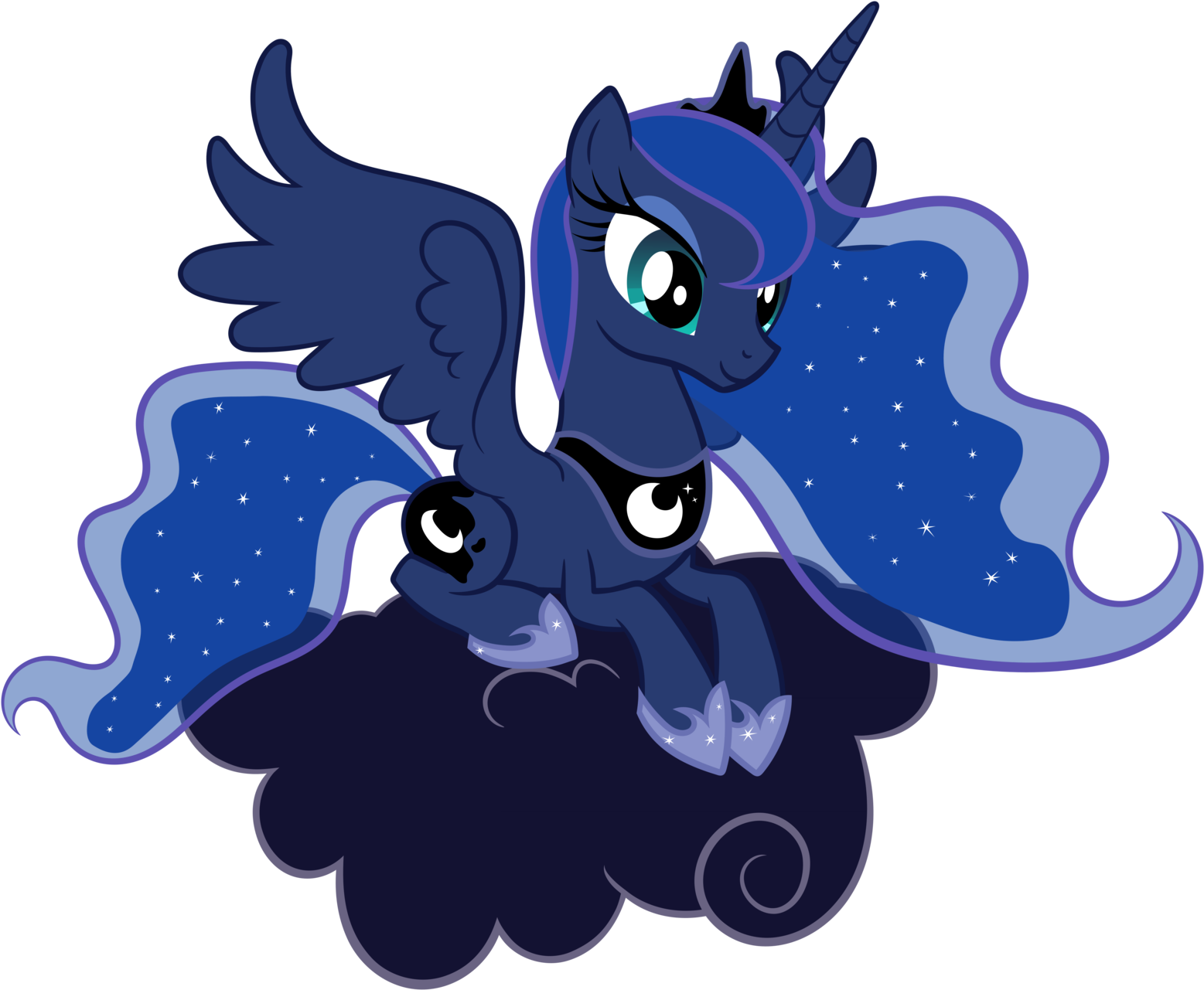 In The Alternate World Shown In My Little Pony - Princess Luna (1600x1324)