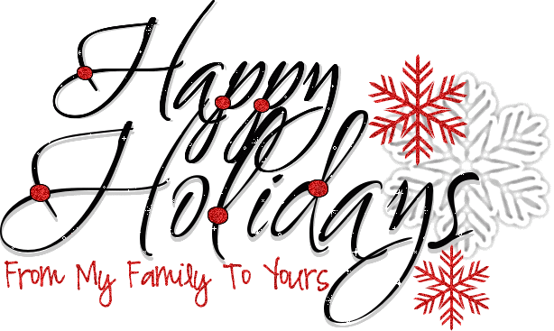 Merry Christmas Clip Art Words Cliparts Co - Merry Christmas From My Family To Yours (614x367)