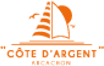 Cropped Logo Le Cote D Argent Orange Fond Transparent - Cote D Argent Arcachon (512x512)
