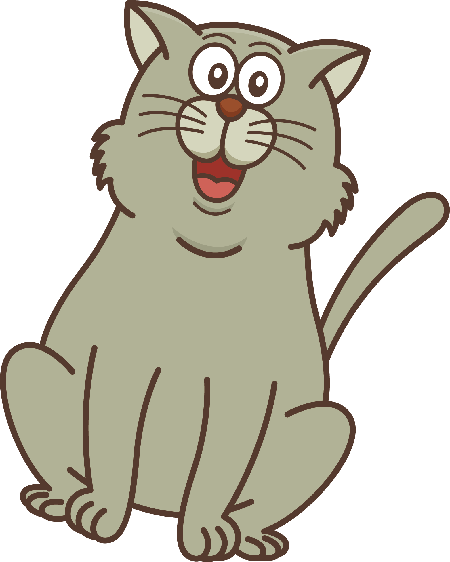Kitten Whiskers Wildcat Tabby Cat - Cat Yawns (1564x1953)