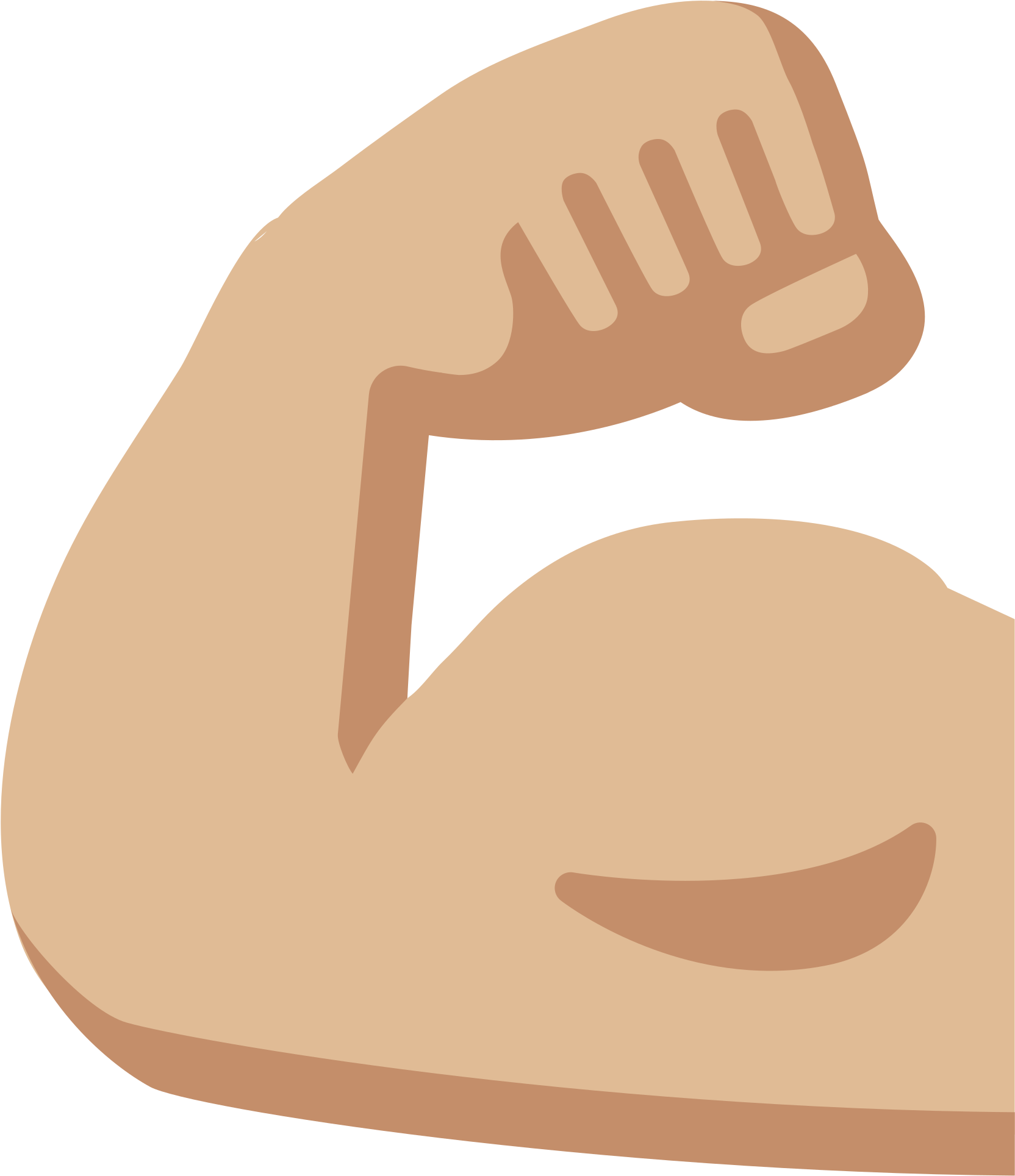 Biceps Emoji Png (2000x2000)