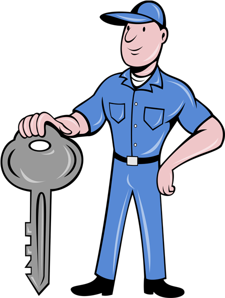 Guylocky - Locksmith Cartoon (600x600)